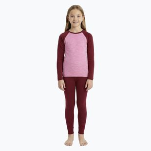 Komplet bielizny termoaktywnej dziecięcej WOOLCANO Merino SET0982 fioletowy