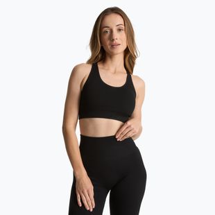 Biustonosz treningowy XTREXO Rexi Up Seamless Bra czarny