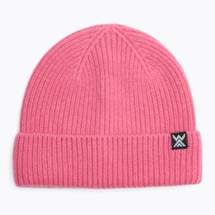 Czapka zimowa dziecięca WOOLCANO Merino 100% HAT0440 różowy