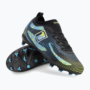Buty piłkarskie dziecięce OneTeam Robero Teen FG/AG czarny/niebieski
