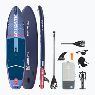 Deska SUP AQUASTIC Perth Pro 11'2" allround ciemny niebieski