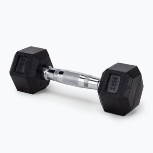 Hantel ogumowany Bauer Fitness HEX 2,5 kg