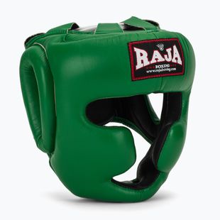 Kask bokserski RAJA BOXING Genuine Leather green