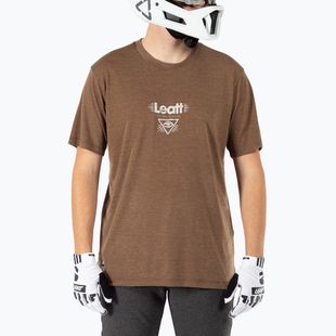 Koszulka rowerowa męska Leatt MTB Gravity 1.0 loam