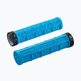 Chwyty kierownicy SUPACAZ Grizips neon blue