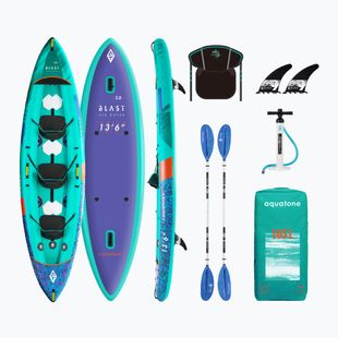 Kajak pompowany 3-osobowy Aquatone Blast 13'6" 410 cm