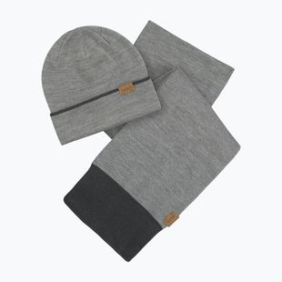 Zestaw czapka + szalik Musto Tipped Beanie & Scarf Gift Set grey/ melange