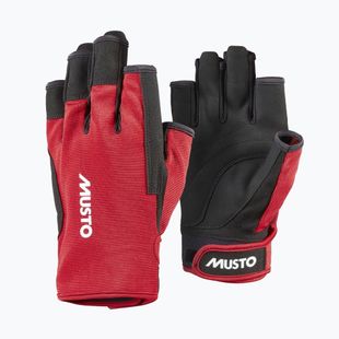 Rękawiczki żeglarskie Musto Essential Sailing Short Finger 2.0 true red