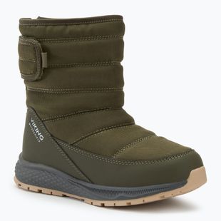 Śniegowce dziecięce Viking Footwear Equip Warm Waterproof 1V Pull On olive