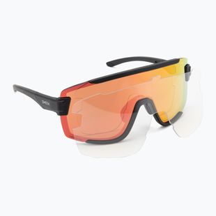 Okulary przeciwsłoneczne Smith Wildcat matte black/chromapop red mirror/clear