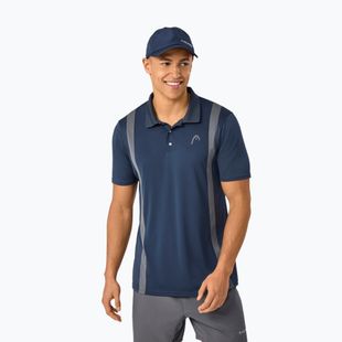 Koszulka tenisowa polo męska HEAD Club 25 Tech Polo navy