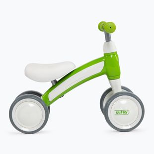 Rowerek biegowy czterokołowy Qplay Cutey green