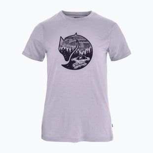 Koszulka damska Fjällräven Abisko Wool Fox lavender mist/ dark navy