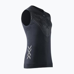 Koszulka do biegania męska X-Bionic Twyce Run Singlet black/charcoal