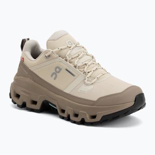 Buty turystyczne damskie On Cloudrock Low Waterproof grain/soba