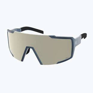 Okulary przeciwsłoneczne SCOTT Shield metallic blue/amp white chrome
