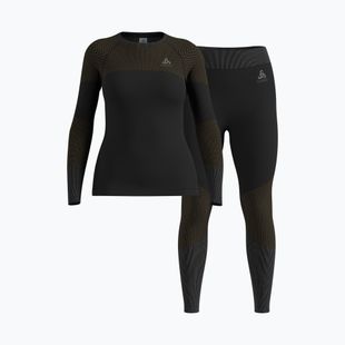 Komplet bielizny termoaktywnej damskiej ODLO Fundamentals Performance Warm black