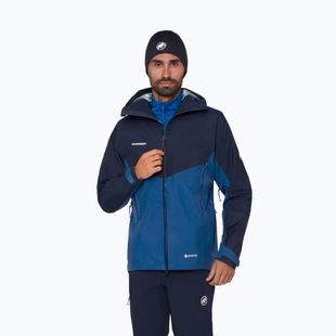 Kurtka przeciwdeszczowa męska Mammut Crater IV HS Hooded tschiel/marine