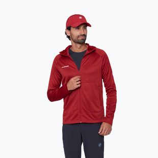 Bluza trekkingowa męska Mammut Crag ML Hooded dark mammut red