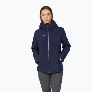 Kurtka przeciwdeszczowa damska Mammut Linard HS Thermo Hooded Jacket Women marine