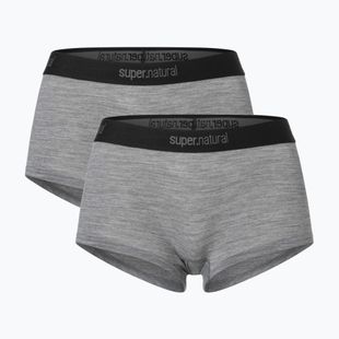 Bokserki termoaktywne damskie super.natural Tundra 175 Hipser 2 pary sashmere grey melange/cashmere grey melange