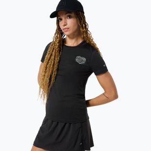 Koszulka damska super.natural Little Heartwood Tee jet black/feather grey