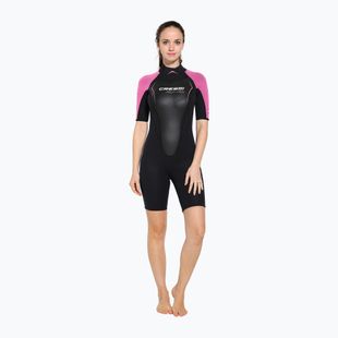 Skafander do nurkowania damski Cressi Altum Shorty 3 mm black/pink