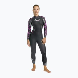 Pianka do pływania damska Cressi Kuwae 2/3/4 mm black/lilac