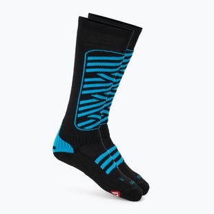 Skarpety narciarskie Mico Heavy Weight Superthermo Primaloft Merino Ski nero turchese