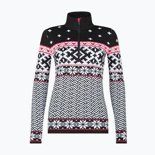 Bluza termoaktywna damska Newland Kristel Half Zip black/white