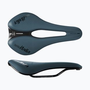Siodełko rowerowe Selle Italia Novus Boost Evo Gravel TM Superflow, Manganese Rail, Soft-Trek blue