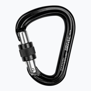 Karabinek Grivel Delta K5N Screw Lock black/black