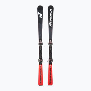 Narty zjazdowe Nordica Doberman SLR DC + wiązania Xcell 14 FDT black/red