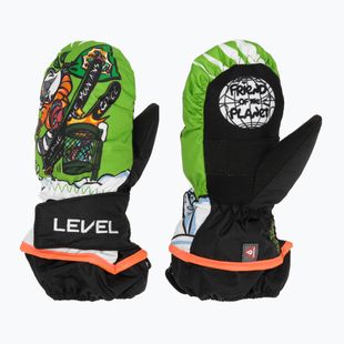 Rękawice narciarskie dziecięce Level Animal lime