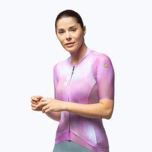 Koszulka rowerowa damska Alé Argon pink combo