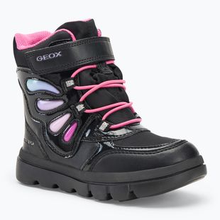 Śniegowce dziecięce Geox Willaboom B A black/multicolor