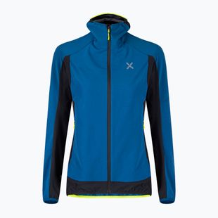 Kurtka przeciwwiatrowa damska Montura Premium Wind Hoody deep blue/giallo fluo