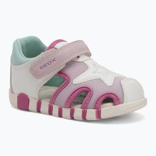 Sandały dziecięce Geox Iupidoo white/fuchsia