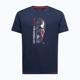 Koszulka wspinaczkowa męska La Sportiva Solution night sky/mountain red