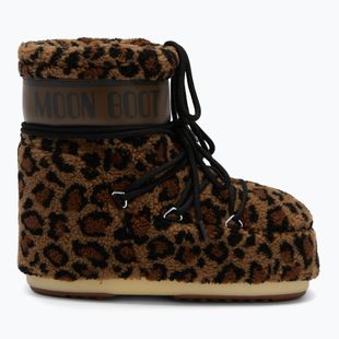 Śniegowce damskie Moon Boot Icon Low Fleece Leopard cognac/cocoa