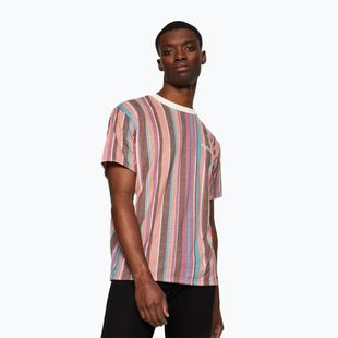 Koszulka męska Kaotiko Luken Stripes brown