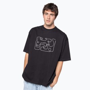 Koszulka męska Kaotiko M/C Abstract Face black
