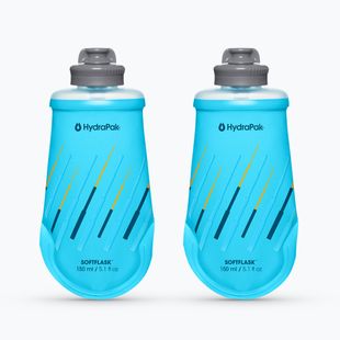 Softflask Hydrapak Softflask 2 Pack Malibu Blue