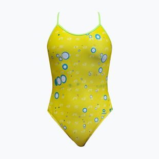 Strój pływacki jednoczęściowy damski RAS Fluid Race Back yellow