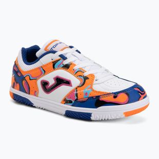 Buty piłkarskie dziecięce Joma Top Flex Jr IN white-orange