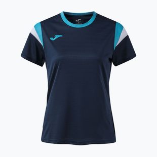 Koszulka tenisowa damska Joma Terra dark navy/turquoise fluor