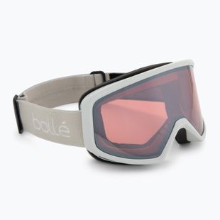 Gogle narciarskie Bollé Bedrock Plus lightest grey matte/vermillon