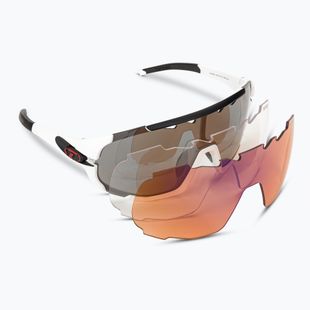 Okulary przeciwsłoneczne Tifosi Sledge matte white/smoke/ac red/clear