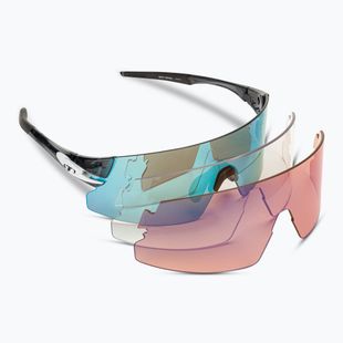Okulary przeciwsłoneczne Tifosi Rail XC crystal smoke/clarion blue/ac red/clear