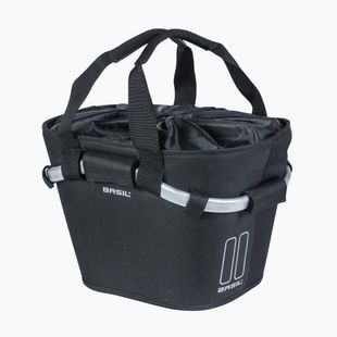 Koszyk rowerowy przedni Basil Sport Classic Carry All Front 15 l + płyta adaptera KF black